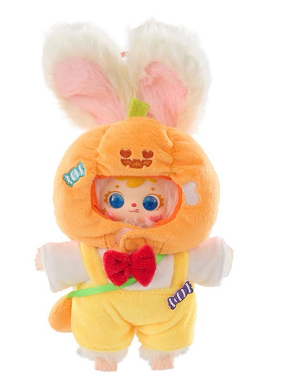 Plush Bunny Carrot Costume Doll - Orange and Pink
